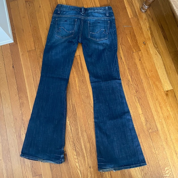 Express Low Rise Extreme Flare Jeans Size 6 - Picture 4 of 8